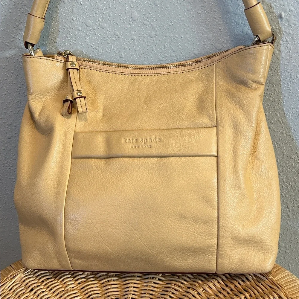 Kate Spade Beige Leather Shoulder Bag‎